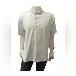 Cubavera Polo Pullover Green Top  Size Large